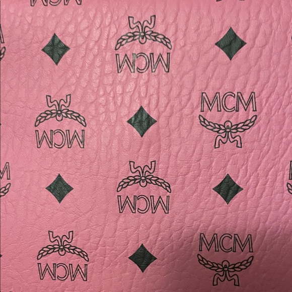 MCM Pink Envelope Clutch with Black Details GWP - Picture 16 of 17